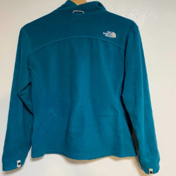 The North Face Women's Teal Fleece Full-Zip Jacket Size Medium - Picture 9 of 13